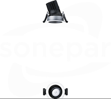 PANOS INF R68V 10W 930 LDO FL-BK WH Downlight