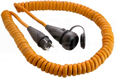 AS870415 1xGS 3G2,5 IP44 Przedłużacz spiralny 1-5m