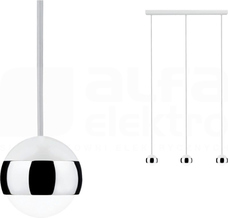 CAPSULE 3x6W biały/chrom Lampa LED wisząca