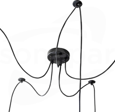 Lampa wisząca 5xE27 czarna Lampa wisząca 5xE27 czarna  ARANA