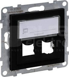 SUNO czarny Adapter SYSTIMAX podwójny