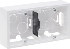 SUNO biały Podwójna puszka natynkowa