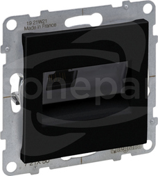 SUNO RJ45/KAT5E UTP czarny Gniazdo informatyczne
