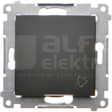 SIMON54 10AX czarny Przycisk dzwonek