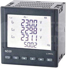 ND20 1/5A(V/5) 3x57,7/100V 3x69,3/120V 3x230/400 Analizator parametrów sieci