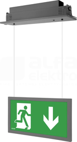 INFINITY AR LED IP44 1h SA szary Oprawa awaryjna 2-zadaniowa