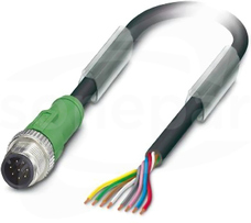 SAC-8P-M12MS/ 0,34-PUR 0,06 Kabel czujnika/urządzenia wykonawczego