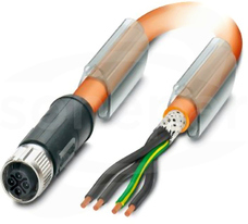 SAC-4P- 3,0-PUR/M12FSS PE SH Kabel mocy