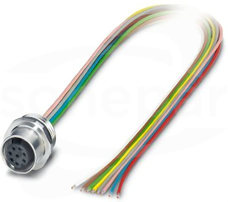 SACC-E-M12FS-8CON-PG 9/0,5 VA Wtykowe złącze urządzeń ścianki przedniej