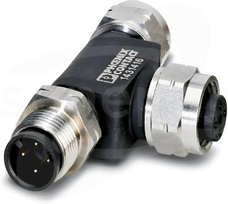 SAC-4P-M12T/2XM12 FF VA Rozdzielacz T