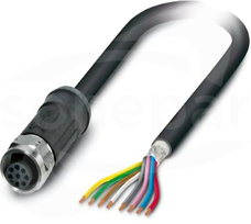 SAC-8P- 5,0-28X/M12FS SH OD Kabel czujnika/urządzenia wykonawczego