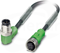 SAC-4P-M12MR/1,5-PVC/M12FS Kabel czujnika/urządzenia wykonawczego
