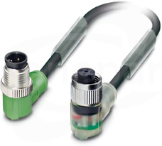 SAC-4P-M12MR/0,6-PUR/M12FR-3L Kabel czujnika/urządzenia wykonawczego