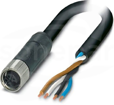 SAC-4P- 3,0-105/M12FSL Kabel mocy