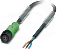 SAC-3P- 5,0-PUR/M12FS P Kabel czujnika/urządzenia wykonawczego