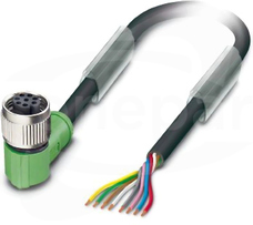 SAC-8P- 1,0-PUR/FR BK SCO Kabel czujnika/urządzenia wykonawczego