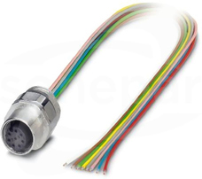 SACC-EC-M12FS-8CON-PG9/0,5 Wtykowe złącze urządzeń ścianki przedniej