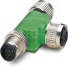SAC-3P-M12T/2XM12 B PE Rozdzielacz T