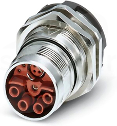 SH-8ES008AH000S Device connector front mounting with knurled nut