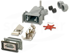 VS-09-SET-EMV Zestaw złączy wtykowych D-SUB