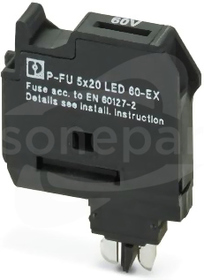 P-FU 5X20 LED 60-EX Wtyk bezpiecznikowy