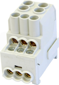 SDB 100-Al/Cu szary Blok rozdzielczy dystrybucyjny Al/Cu SIMBLOCK