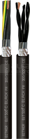 BIT500C BLACK FR 2x2x0,5 /500V Przewód giętki ekranowany