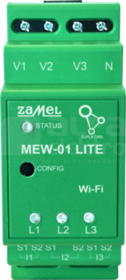 MEW-01 LITE MONITOR ENERGII ELEKTRYCZNEJ WI-FI 3F+N