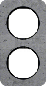 R.2 beton/czarny Ramka 2-krotna