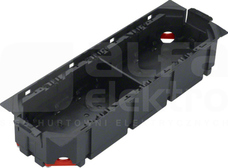 TEHALIT GB-EG 4-krotna 45x45mm PA czarny Puszka montażowa
