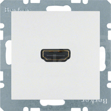 S.1/B.3/B.7 GLAS śnieżnobiały połysk Gniazdo HDMI 90st.