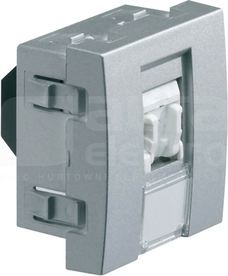 SYSTO 2m RJ45 kat.6 UTP ALU Gniazdo teleinf.