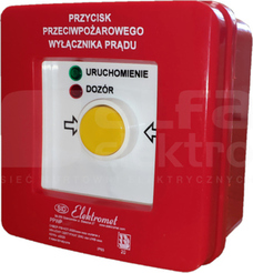 PPWP-4s A/4 Przycisk przeciwpożarowy natynkowy
