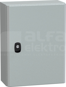 OBUDOWA SPACIAL 3D Z PŁYTĄ 400x300x150 RAL7035 metalowa