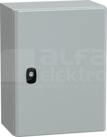 OBUDOWA SPACIAL 3D Z PŁYTĄ 400x300x200 RAL7035 metalowa