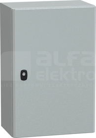 OBUDOWA SPACIAL 3D Z PŁYTĄ 600x400x250 RAL7035 metalowa