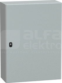 OBUDOWA SPACIAL 3D Z PŁYTĄ 800x600x250 RAL7035 metalowa