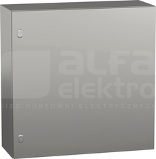 SKRZYNKA ZE STALI NIERDZEWN. 800x800x300 metalowa