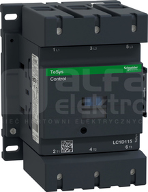 LC1D115BD 115A 55,0kW 1NO+1NC 24VDC Stycznik 3P