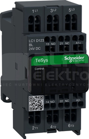 LC1D123BL 12A 5,5kW 1NO+1NC 24VDC (L) Stycznik 3P