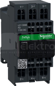 LC1D093FD 9A 4,0kW 1NO+1NC 110VDC Stycznik 3P