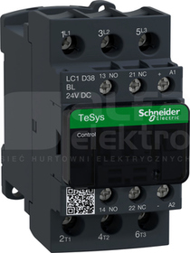 LC1D38BL 38A 18,5kW 1NO+1NC 24VDC (L) Stycznik 3P