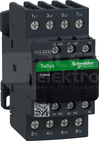 LC1DT32P7 18A 7,5kW 1NO+1NC 230V 50/60Hz Stycznik 4P