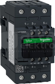 LC1D40AV7 40A 18,5kW 1NO+1NC 400V50/60Hz Stycznik 3P