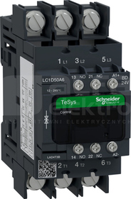 LC1D50A6BD 50A 22,0kW 1NO+1NC 230VAC Stycznik 3P