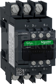 LC1D65A6P7 65A 30,0kW 1NO+1NC 230VAC Stycznik 3P