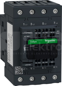 LC1DT80A3BD 80A 1NO+1NC 24VDC Stycznik 4P