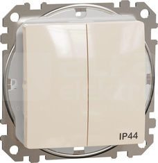 SEDNA DESIGN IP44 beżowy Łącznik świecznikowy