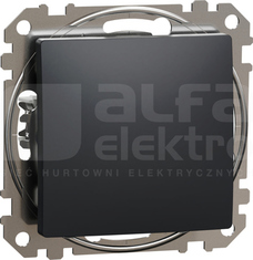 SEDNA DESIGN czarny antracyt Przycisk 1-biegunowy