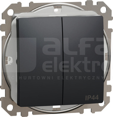 SEDNA DESIGN IP44 czarny antracyt Łącznik świecznikowy